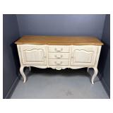 Ethan Allen Cream Colored French Country Buffet