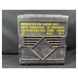 Empty ammunition box