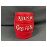 Drink Coca Cola Barrel Coin Bank