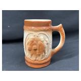 Vintage Brown and White Beer Stein