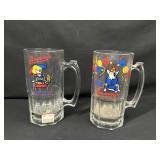 Libbey Bud Light Spuds Mackenzie Glass Mugs