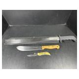 Machete, Butcher Knife & Dragon Pocket Knife