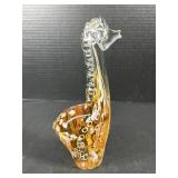Hand Blown Art Glass Giraffe Figurine