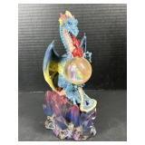 Dragon with Crystal Ball Figurine