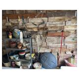 Contents of Garage Wall
