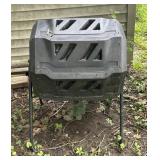 Compost Tumbler on Steel Stand