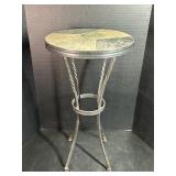 Vintage Mosaic Slate Top Plant Stand