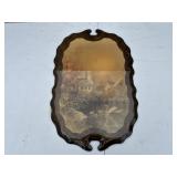 Vintage Framed Cottage Scene Print