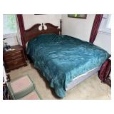 Full Size Poster Bed with Mattress & Box Spring