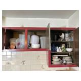 Contents of right hand cabinets