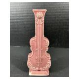 Pink Violin Shaped Ceramic Vase