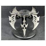 Fantasy Three-Piece Throwing Knife Set with Stand