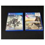 PlayStation 4 Ghost Recon Wildlands and Destiny 2