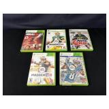 XBOX 360 NBA, Madden, and NHL Video Games