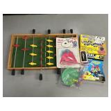 Fold Up Foosball Table, Barbie Ornament, and More