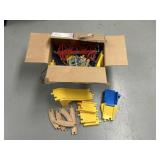 Wooden and Plastic Toy Train Tracks