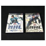 PlayStation 2 NHL 2001 and NHL 2002