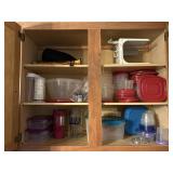 Cabinet of Plastic Containers and More