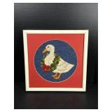Duck Needle Point Wall Art