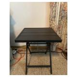 Black Metal Folding Table