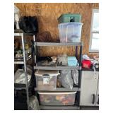 Plastic Shelving With Contents