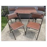 Card table and chairs