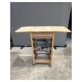 Moveable cabinet with contents