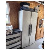 Plastic Cabinet With Contents