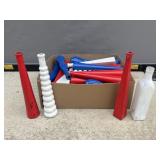 Spray painted glass vases