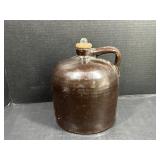Brown Stoneware Crock Jug