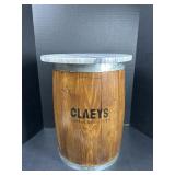 Marble Slab Barrel Side Table