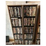 2 Shelves of DVDs