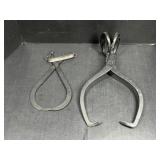 Cast Iron Ice Block Tongs