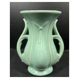 McCoy Aqua Double Handle Vase