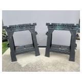 Plastic sawhorses
