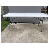 6ft White fold out table