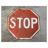 Vintage Metal Stop Sign