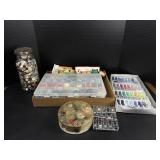 Sewing Thread, Bobbins & Button Collection