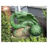 Green Dragon Concrete Decor