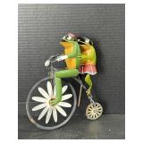 Frog on a Bike Decor