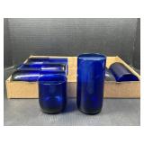 Cobalt Blue nesting Glasses
