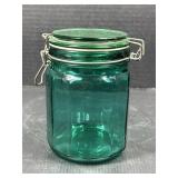 Green Glass Jar