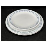 Corelle Blue Snowflake plates