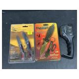 Pocket Knives and Sharpener