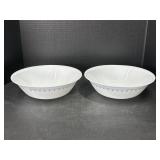Corelle blue Snowflake bowls
