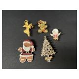 Christmas brooches