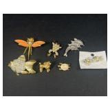 Animal brooches