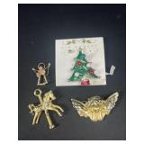 Christmas brooches