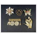 Floral brooches and more