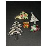 Christmas brooches